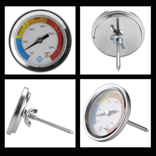 * Termómetro De Acero Inoxidable Mide La Temperatura De La
