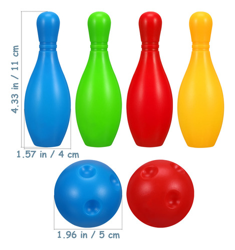 1 Juego De Bolos Divertido, Minijuego De Bolos, Juguete Educ