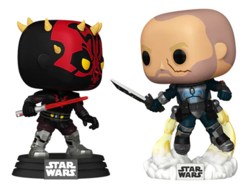 Funko Pop Star Wars Darth Maul Vs Pre Vizsla, paquete de 2