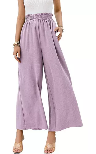 Pantalones De Vestir Elegantes De Cintura Alta Para Mujer