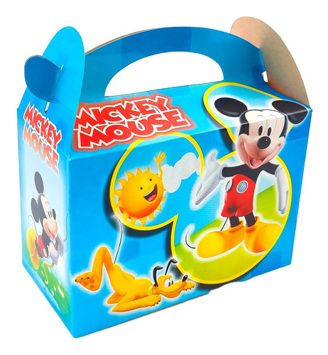 Caja Cajita Feliz Sorpresa X6 Unidades Mickey Mouse