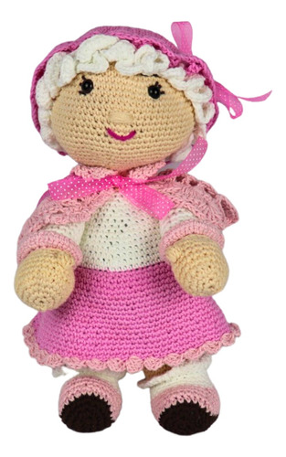 Abuelita Amigurumi Muñeca Tejida En Crochet 40 Cm 