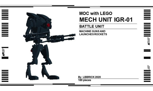Lego Custom Moc Igr-01 Mech (Usado)