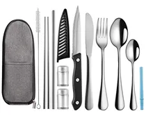 Comprar Juego De Utensilios De Viaje Portátiles, Utensilios Reutiliz