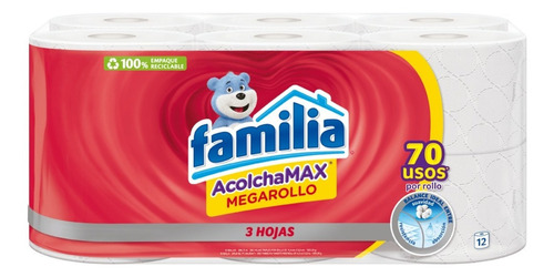 Papel Higienico Familia Acolcha Max Megarollo X12 Rollos