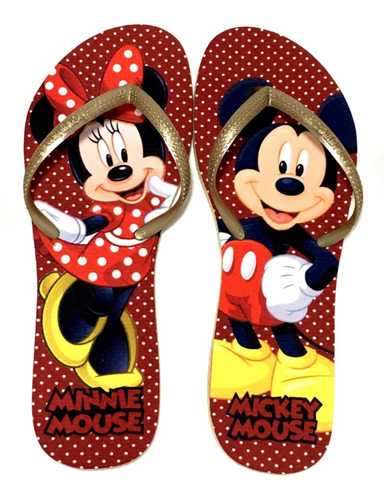 Personalizado Havaianas Mickey Minnie Flat | Parcelamento sem juros