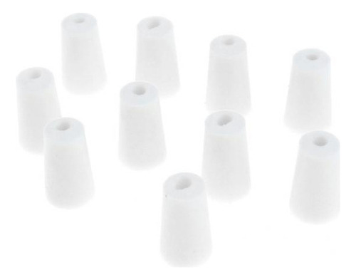 Tapones Cónicos De Laboratorio Con Tapón De Goma, 2 X 10 Uni