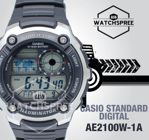 Reloj De Digital Deportivo De La Serie De Casio Ae2100w-1a