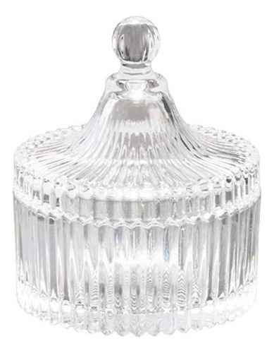 Bombonera De Cristal Azucarero Dulcero Elegante 200ml