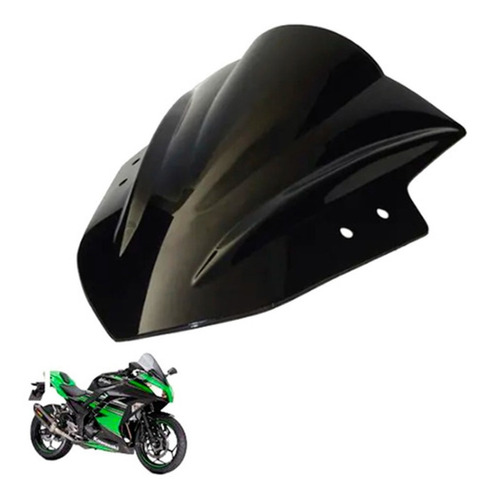 Bolha Parabrisa Kawasaki Ninja 300 Fumê Preta 2013 2019