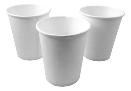 Vaso Cafe Blanco  Carton Desechable 6 Onz 100 Unds