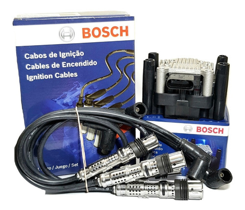 Kit Bosch Bobina Y Cables Vw Gol Trend Fox Suran Voyage 8v.