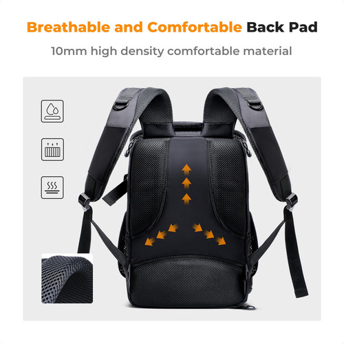 / K&f Concept Mochila Para Câmera 25l De Grande Capacidade