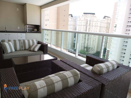 Imagem 1 de 29 de Apartamento Possuindo 127m2 Com 3 Suítes No Brooklin-sp - Ap6377