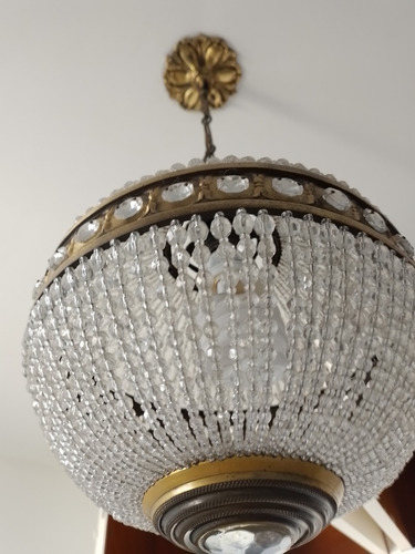 Lustre Candelabro Antigo A Cobreado Muitos Lindos O Val (Usado)
