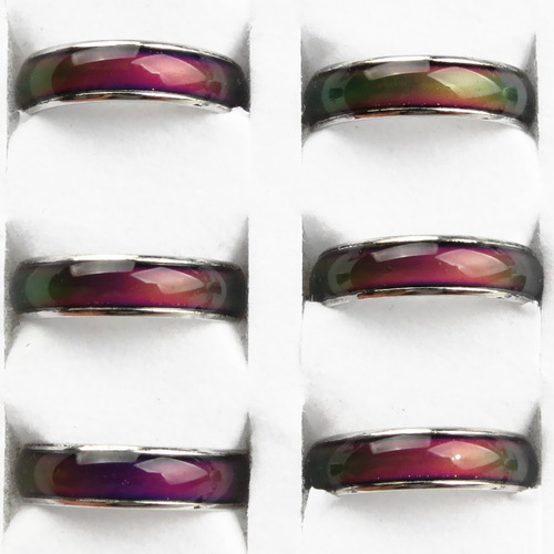 Pack Of 40 Emotional Feeling Mood Ring Color Change Us Size