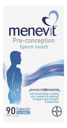 Suplemento Bayer Menevit Male Fertility 90 Cápsulas