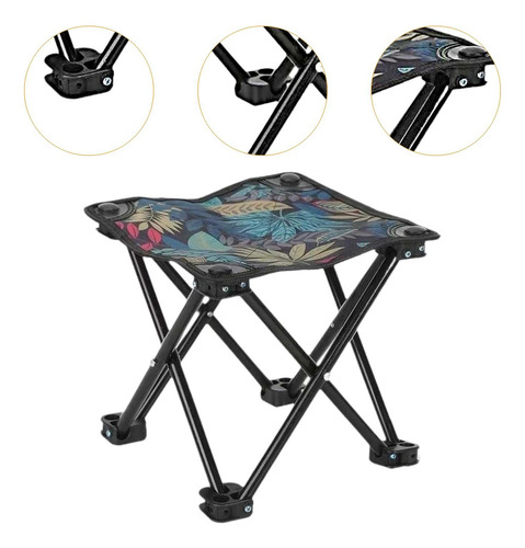 W Taburete Plegable Para Acampar, Ligero, Portátil, Fácil De