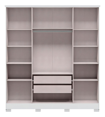 Guarda-roupa Solteiro Mônaco Branco - Mx Móveis