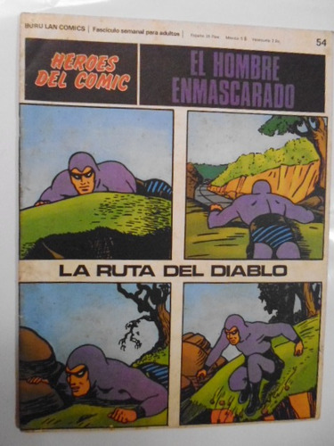 El Hombre Enmascarado Nro.54 - Serie Héroes Del Comic-1972-