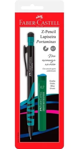 Portaminas Faber Castell z pencil 0.7 + minas - Tiendas Metro