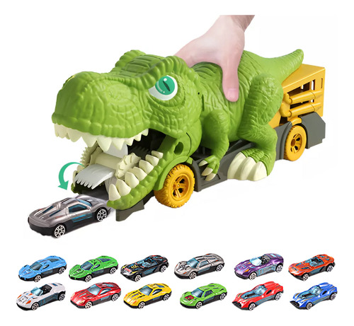 Coche Transportador De Dinosaurios 13 En 1 Para Niños