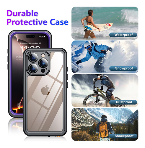 Capa Impermeável Temdan Compatível Com iPhone 16 Pro Max