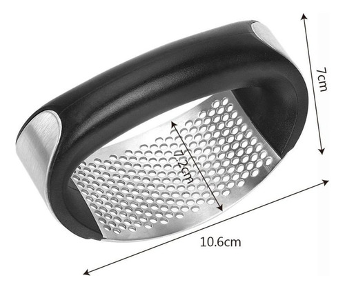 Amassador Espremedor Triturador De Alho Manual Cozinha Inox
