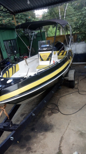 Lancha Amazon 18 Motor 90 Hp Mercury Própria Pra Pesca.