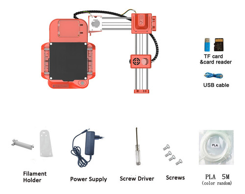 Easythreed K7 Mini Impresora 3d De Sobremesa,soporta Tf,usb