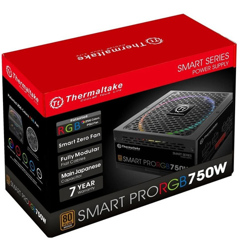 Fuente De Poder Thermaltake Smart Pro Rgb 750w 80 Bronce 