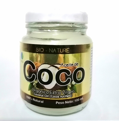 Aceite De Coco Extra-virgen Bionature De 100 Ml 
