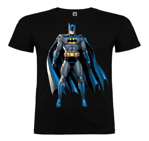 Polera Color Algodón 100% Niños Batman