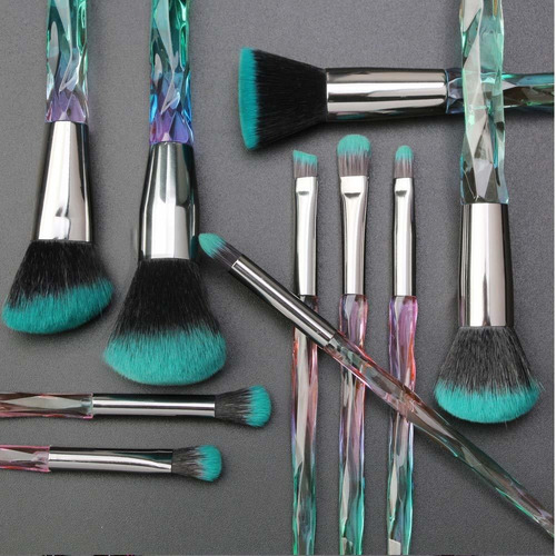 Juego De Brochas De Maquillaje De Cristal Regalo De Belleza