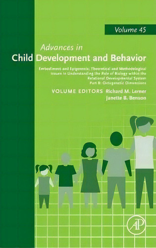 Embodiment And Epigenesis: Theoretical And Methodological Issues In Understanding The Role Of Bio..., De Richard M Lerner. Editorial Elsevier Science Publishing Co Inc, Tapa Dura En Inglés