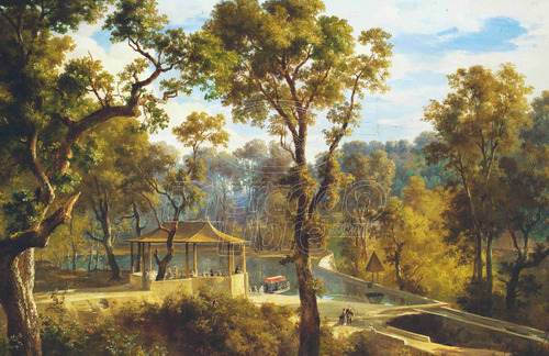 Lienzo Tela Canvas Eugenio Landesio Hacienda San Miguel 