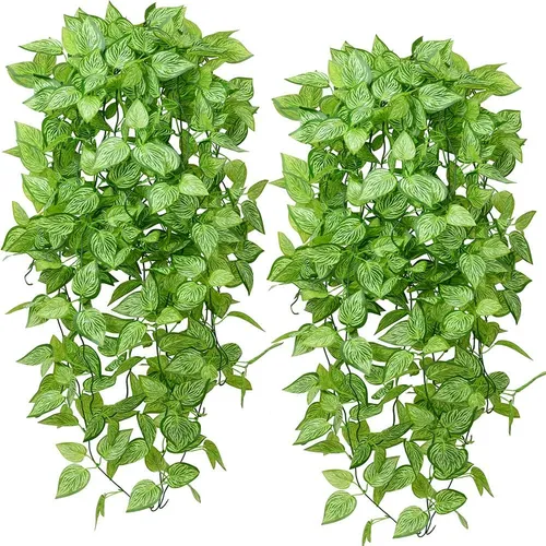 Aa Badbaby Plantas Artificiales Colgantes 2 Piezas Plantas A