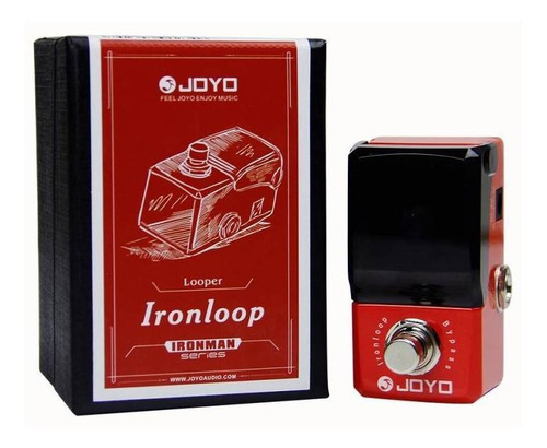 Imagen 5 de 6 de Pedal de efecto Joyo Ironman Ironloop JF-329 rojo