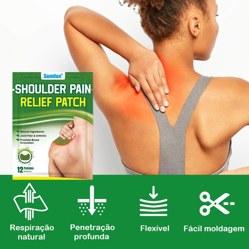 Emplasto Natural Dor Dores Ombro Pescoço Joelho 60un