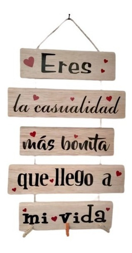 Letrero Madera Frase Amor Y Amistad Frases Personalizadas 