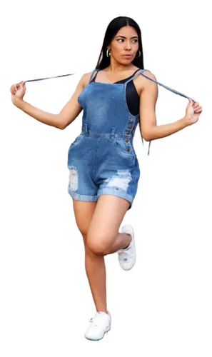 Short overol para mujer hot sale
