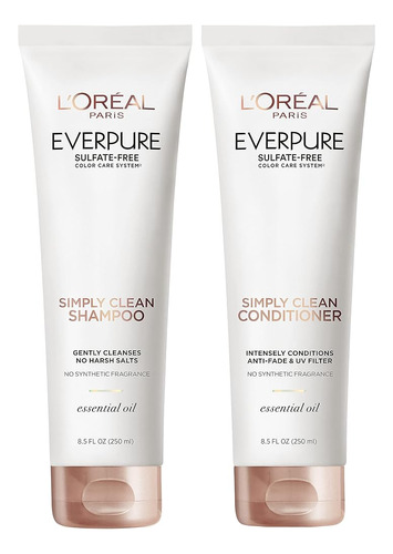 L'oreal Paris Everpure Sulfate Free Simply Clean Shampoo And