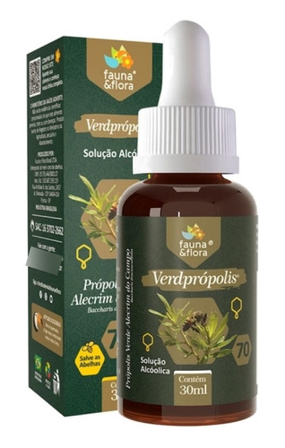 Própolis Verde Verdprópolis 70% Solução 30ml Fauna E Flora