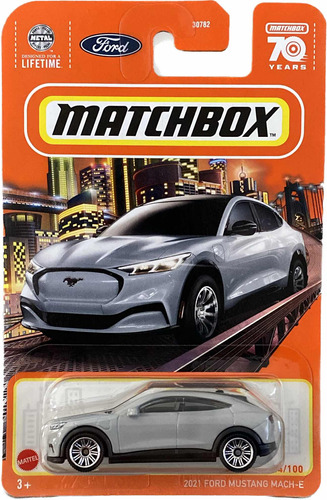 Matchbox 2021 Ford Mustang Mach-e Gris 44/100