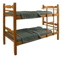Comprar Beliche 7x7 Quarto Cama De Madeira Sucupira Na Cera Braznelo Cor Sucupira Na Cera - Beliche 7x7