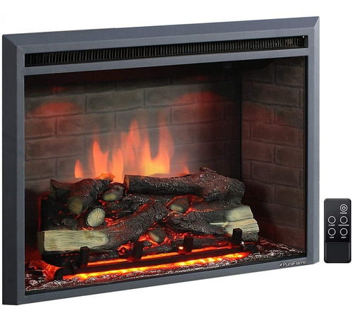 Imagen 1 de 4 de Chimenea Eléctrica - Pura Flame - 28 Pulgadas De Ancho