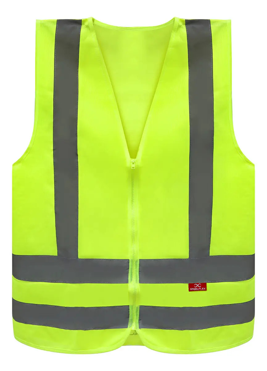 Colete Refletivo Steelflex S/ Bolso Cor Amarelo Tamanho do colete refletivo M