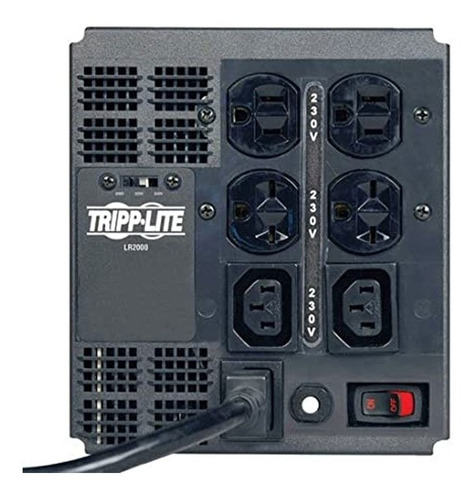 Imagen 2 de 4 de Regulador De Voltaje Avr Tripp-lite Lr2000 2kva 220v 6 Tomas