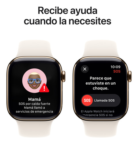 Apple Watch S10 Gps + Cellular 46mm S/m Titanio Color Oro Oro Rosa Correa Deportiva Blanco Estelar Titanio, Oro
