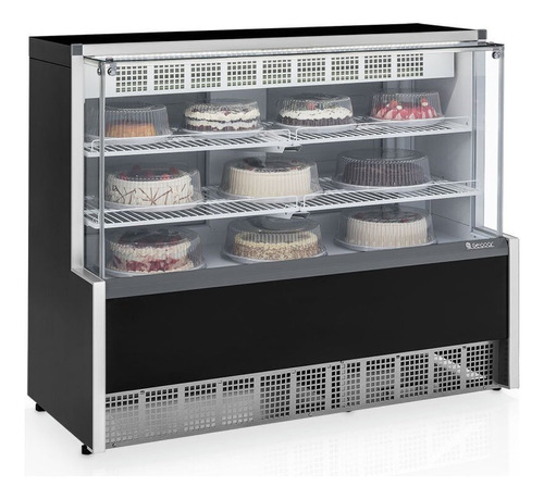 Vitrine Refrigerada Confeitaria Dupla Ação Gpea-140r Pr